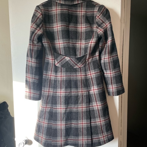 🧥 BCBGMaxAzria Plaid Trench Coat - Picture 3 of 3